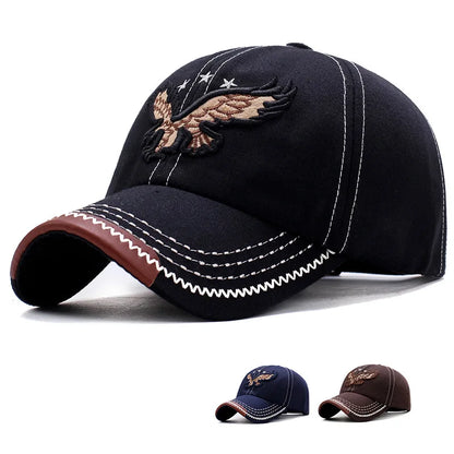 Hímzett Sas Baseball Sapka Unisex Négy Szezonos Árnyékoló Koreai Verzió - Divatos UV Védelem
