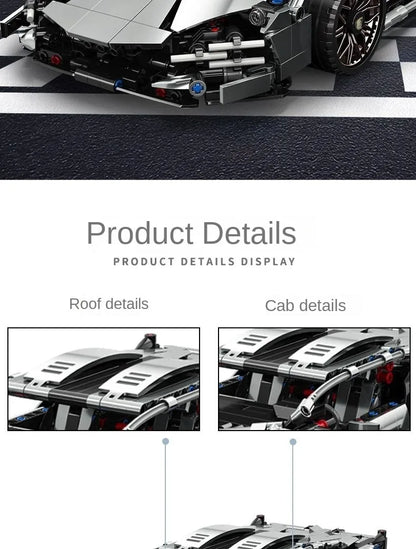 RC Autó Tech Racer Építő Játék