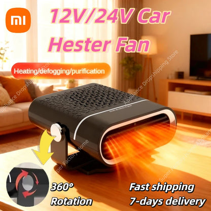 Xiaomi 24V Hordozható Autófűtő - Automatikus Páramentesítés, Gyors Melegítés, 12V/24V