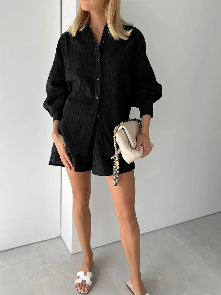 Női Suit Set Jacquard Ing
