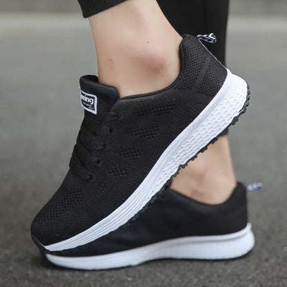 Női Sportos Cipő - Légáteresztő Hálós Sneaker