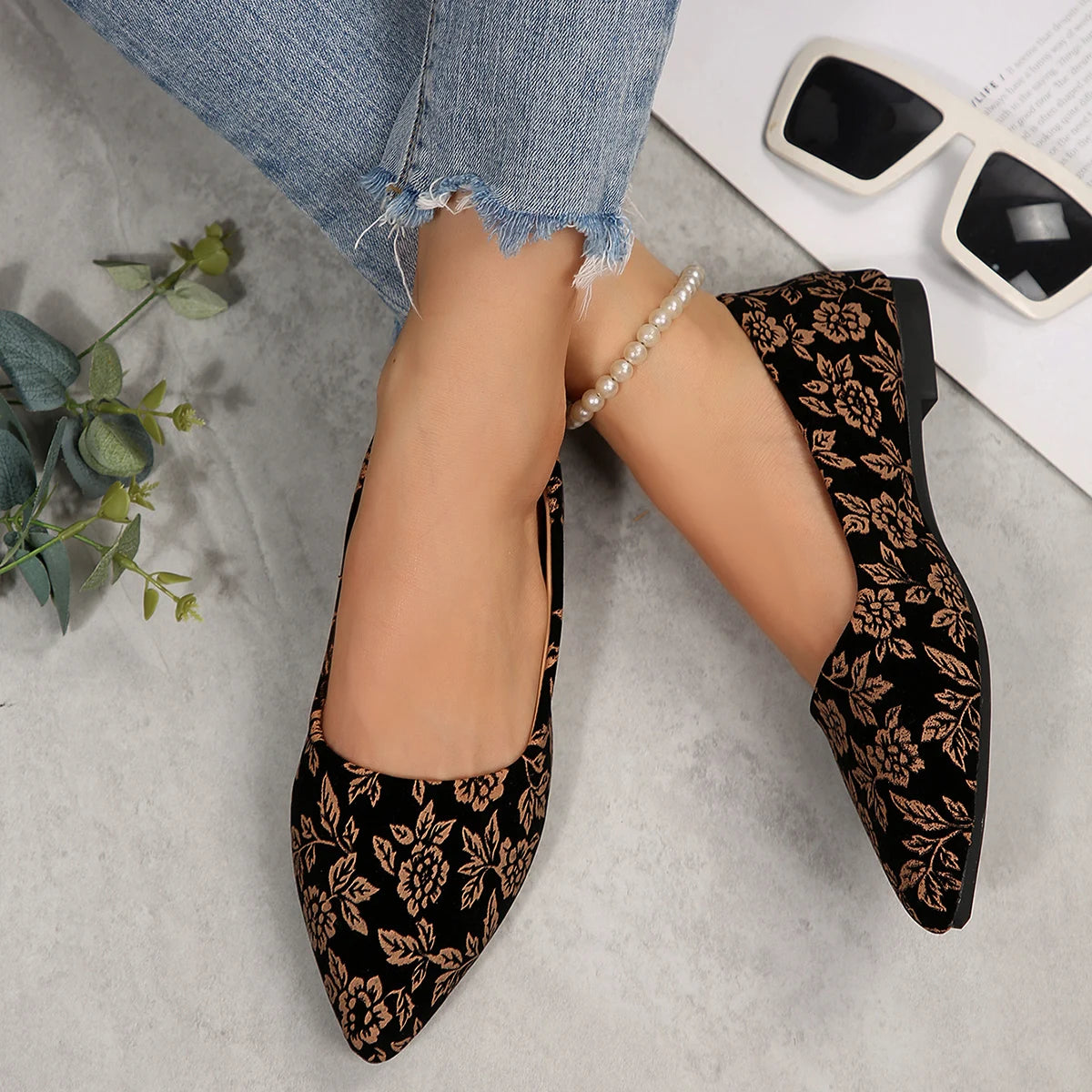 Damen-Canvas-Schuhe RZSMTYA Freizeit
