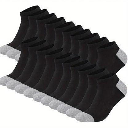 NONECN Herren-Baumwoll-Knöchelsocken, atmungsaktiv – Bequeme Sommersocken für den Alltag