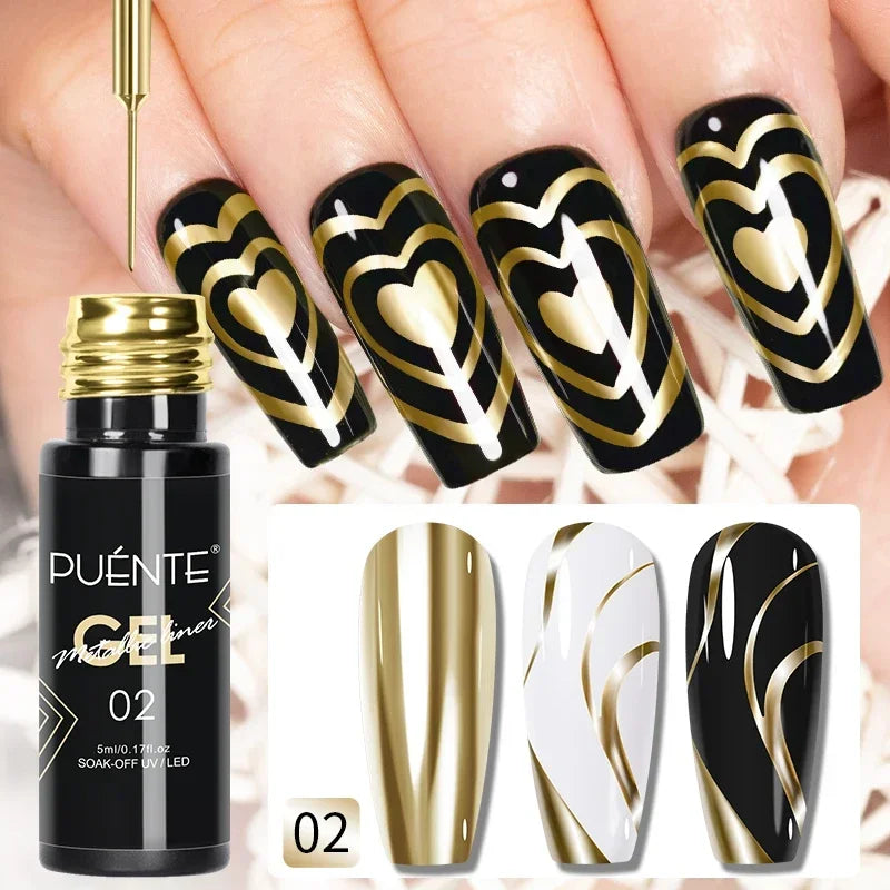 Puente Cat Eye Gel Fényes Kék