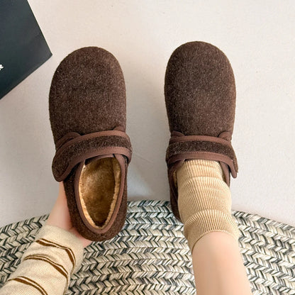 RZSMTYA Damen-Winterschuhe Flock