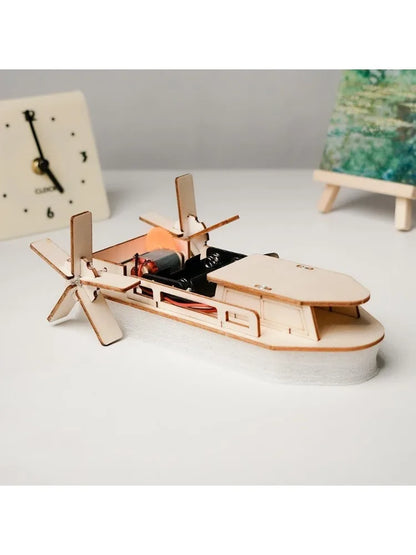Wooden Educational Ship Building Toy