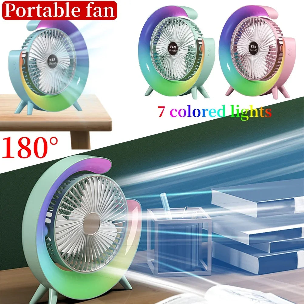KIQUNEC USB Ventilátor 7 Szín