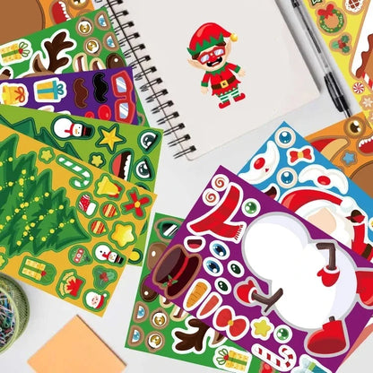 Karácsonyi Puzzle Matricák Diy