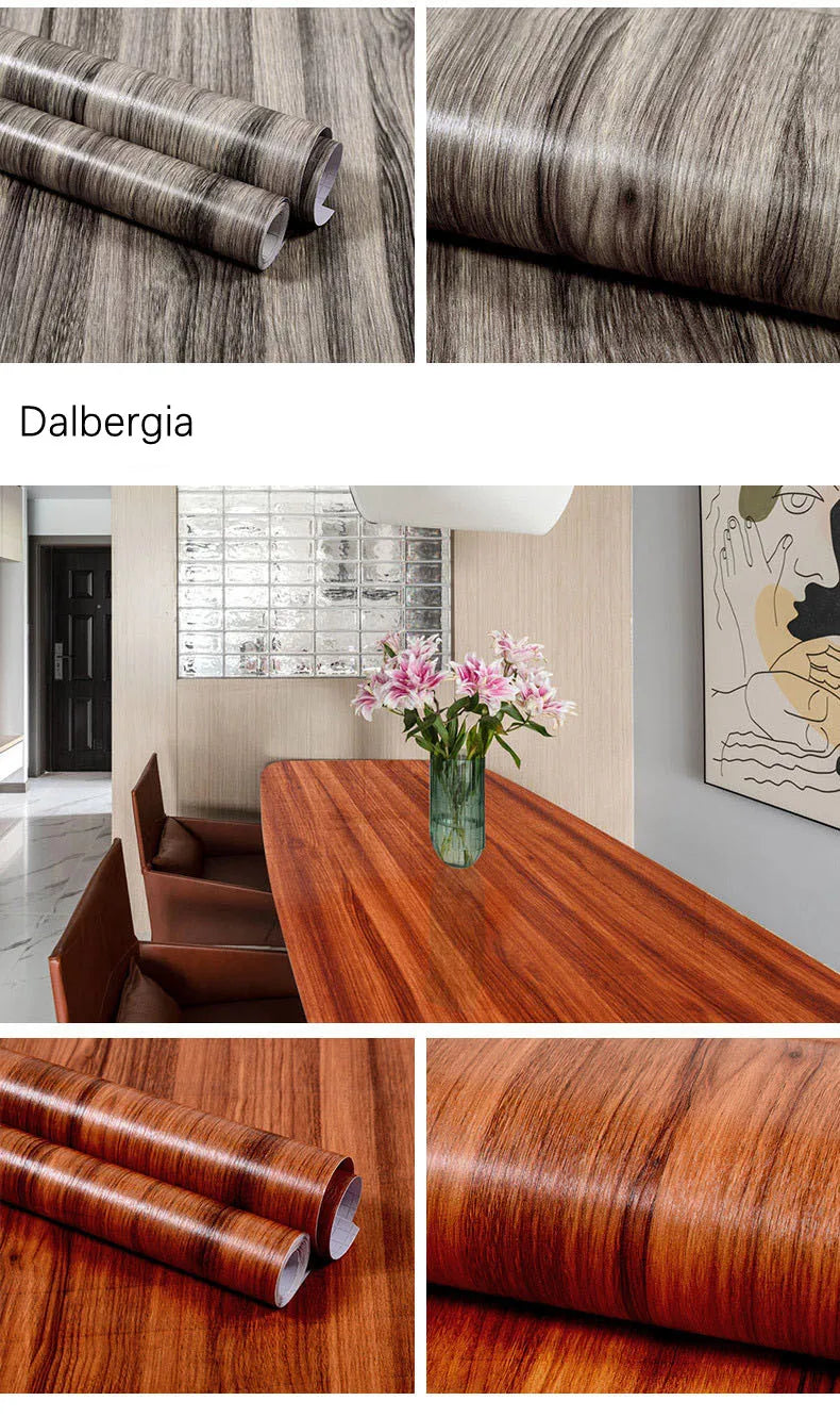 Wood Pattern Self-Adhesive Wall Film