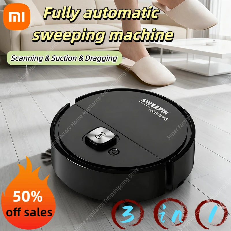 Xiaomi 3-in-1 Smart-Saugroboter – Kehren, Saugen, Wischen, geräuscharm, automatisch