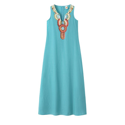 Suit Set Boho Női Ruha Vnyakú