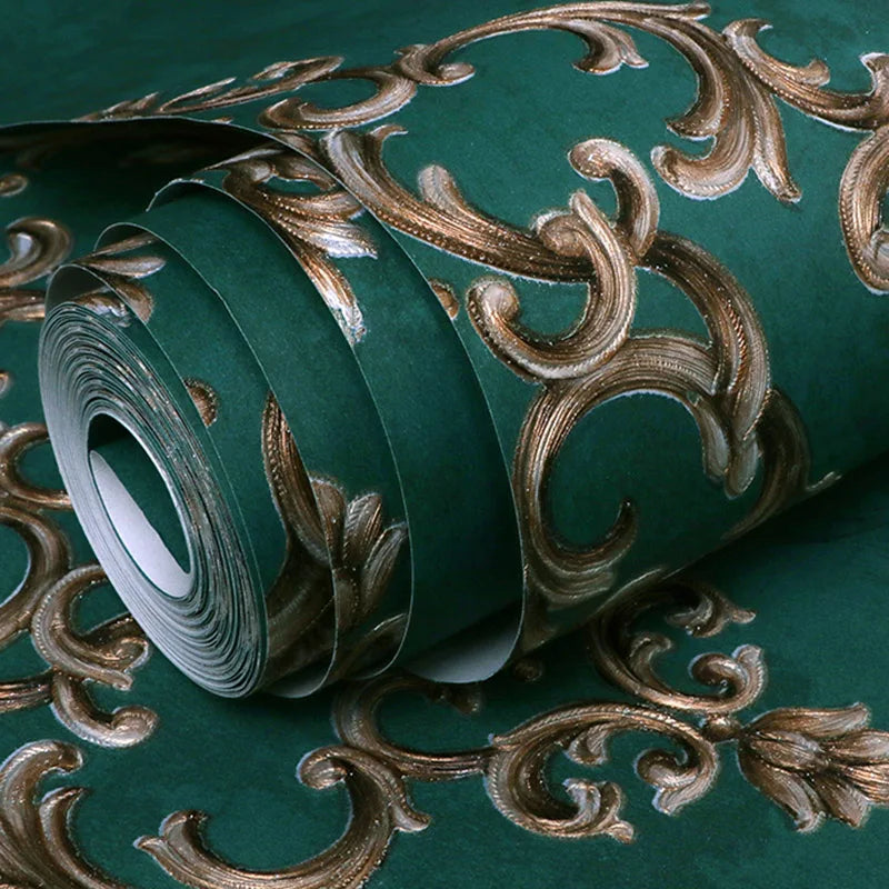 DZQCN Damaszkusz Zöld 3D Tapéta