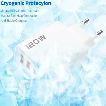 120W Gyors Töltő 4 Port USB C