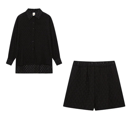 Női Suit Set Jacquard Ing