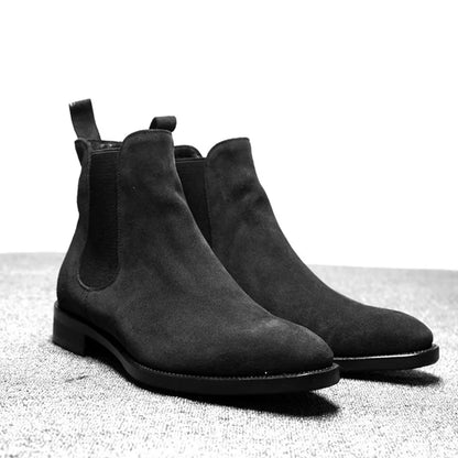 Férfi Designer Chelsea Csizma Luxus Bársony - Prémium Velúr Bőr Bokacsizma