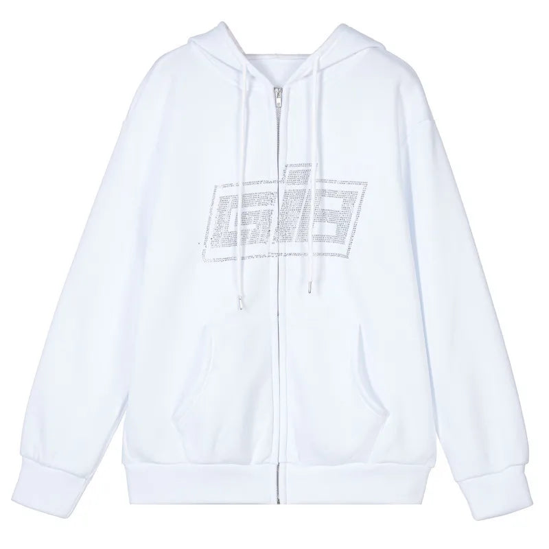 Liva Girl Gótikus Zip Hoodie