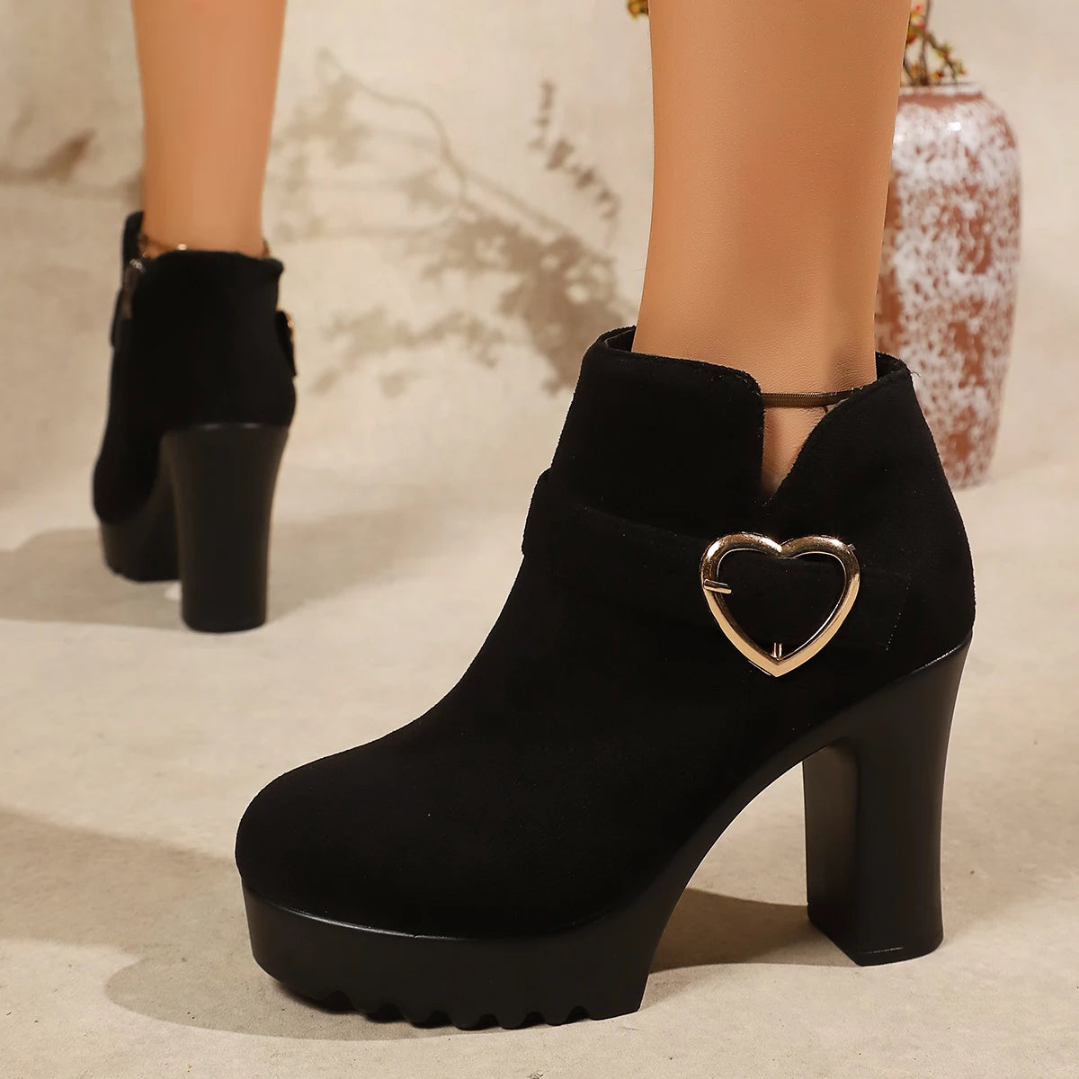 Shoes Square Heel Boots