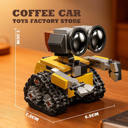Disney Space Mini Robot MOC Építő Bricks Játékok - 217 Darabos Tracked Bot Modell Klasszikus Sci Fi Gyerekeknek
