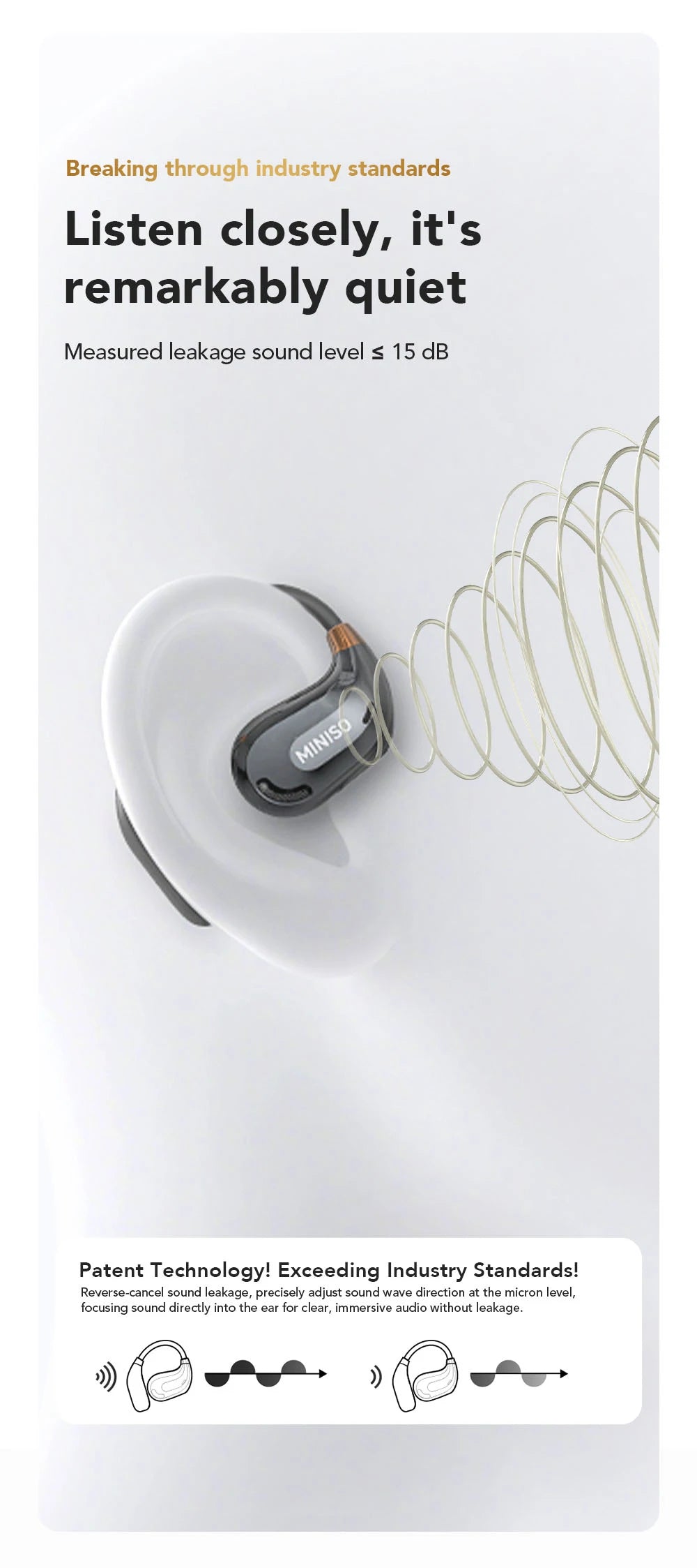 MINISO Bluetooth-Kopfhörer