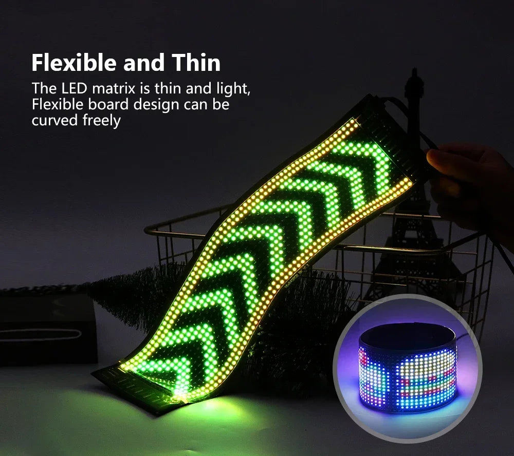 LED Mátrix RGB Szöveg Animáció