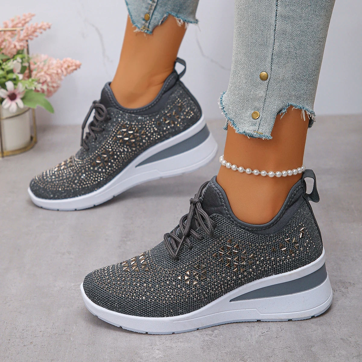 Shoes Breathable Mesh Lace-up