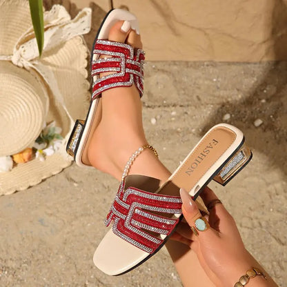 PU Leather Shoes with Square Heels