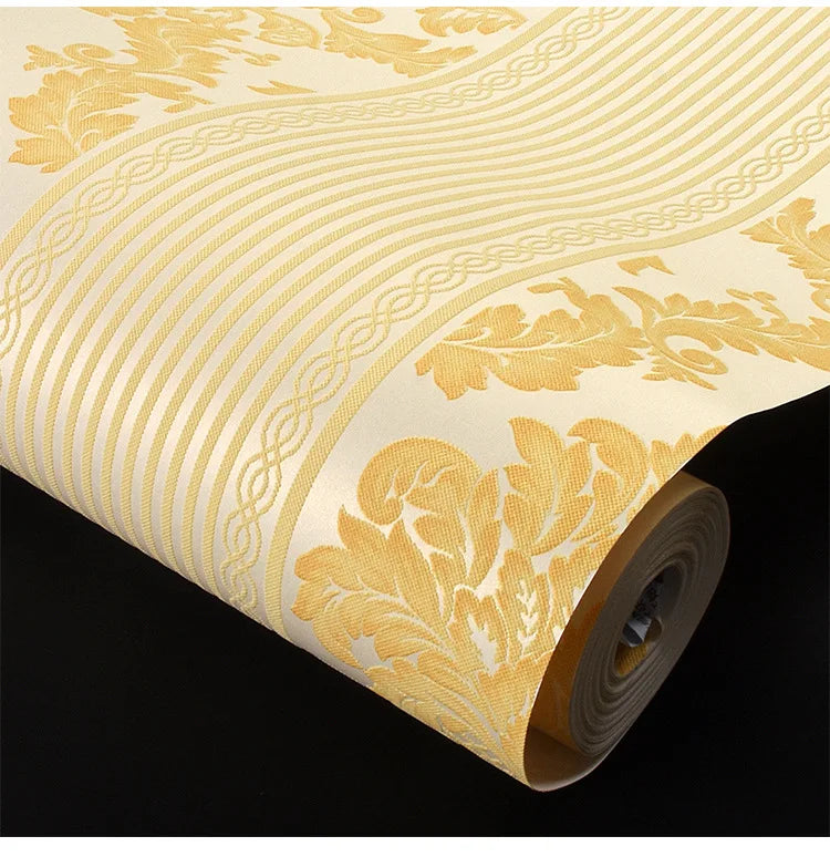 Dzqcn 3D Damask Tapéta Otthon