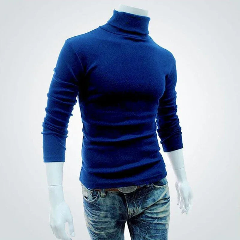 Liva Girl Herren-Rollkragenpullover, schmal geschnitten