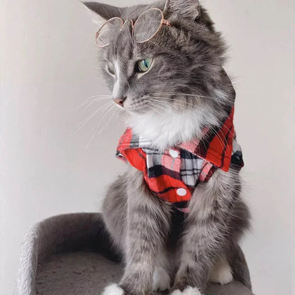 Kockás Macska Ruha WANGMEOW