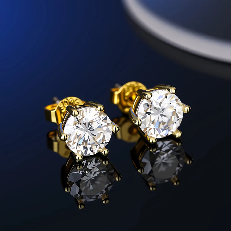 Moissanite Fülbevaló 925 Nőknek