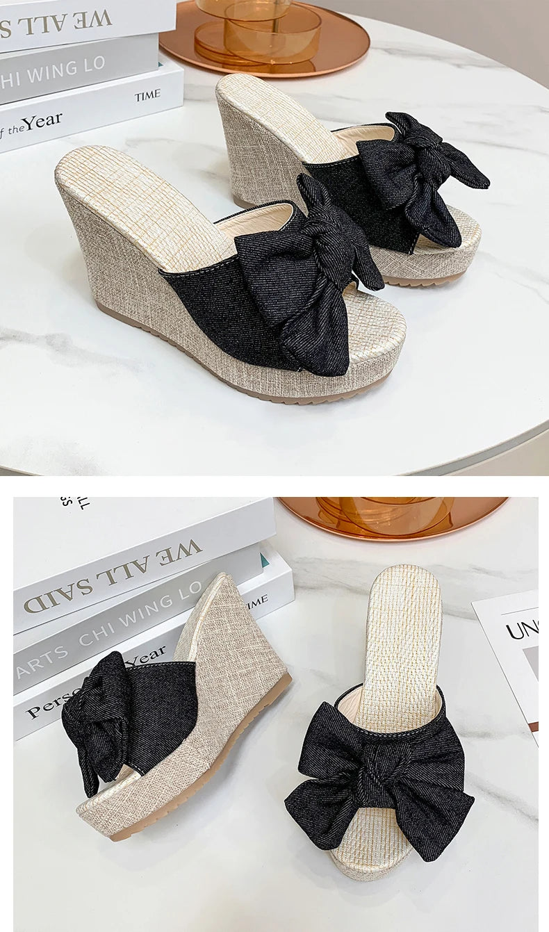 RZSMTYA Damen-Keilsandalen
