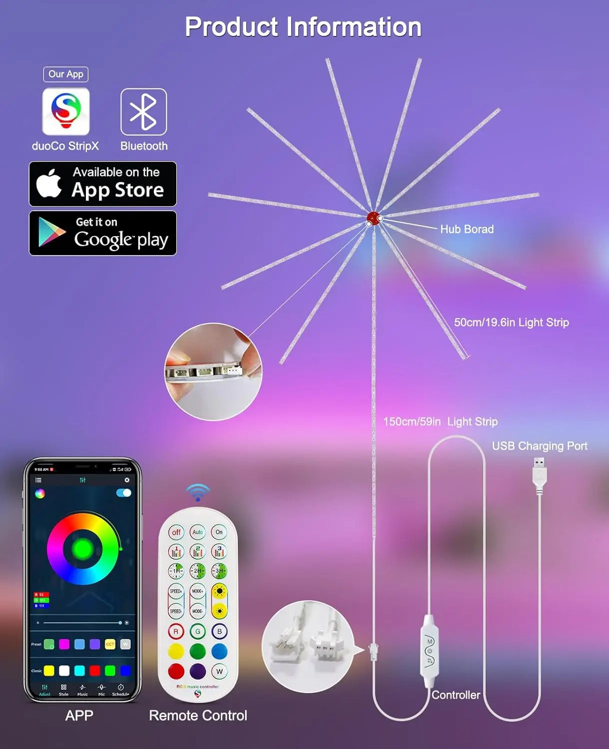Rgbic Led Szalag Bluetooth