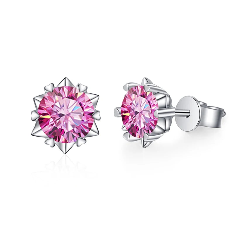 Moissanite Csavaros Fülbevaló