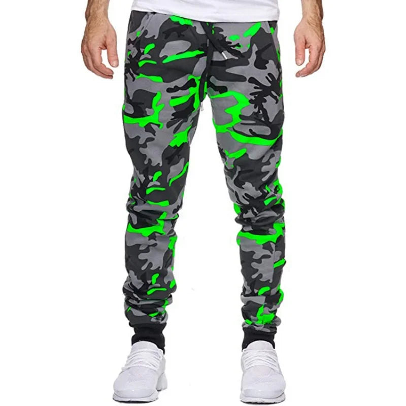 Camo Férfi Edzés Cargo Nadrág
