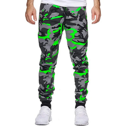 Camo Férfi Edzés Cargo Nadrág