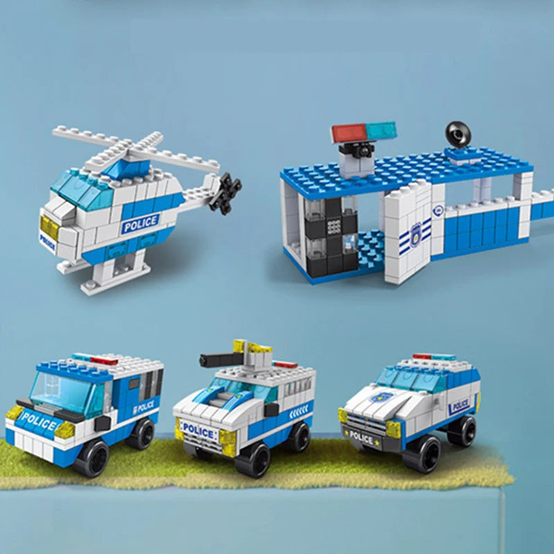 6in1 Rendőrségi Építő Készlet