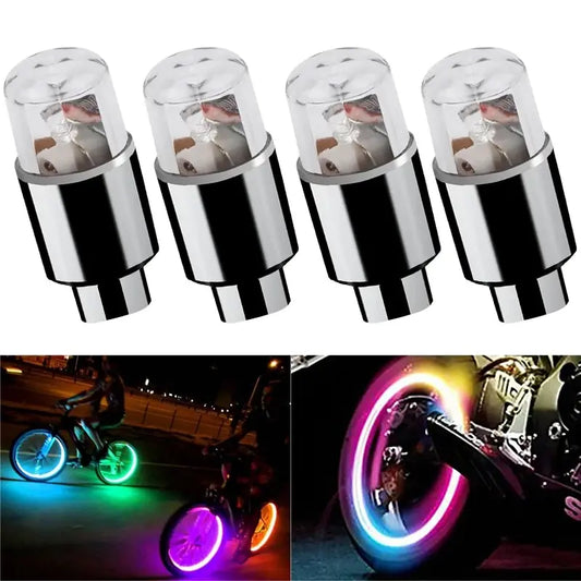 LED Szelep Fények 4 Db Színes