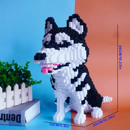 Husky 3586-Piece 3D Puzzle Building Block Set - Oktatási Modell Készlet 14 Év Felett, Ideális Ünnepi Ajándék
