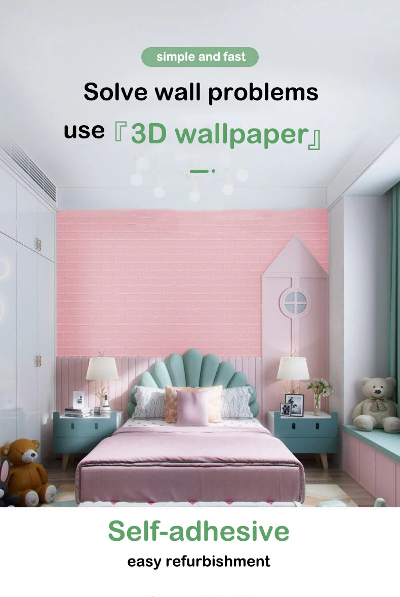 3D Tégla Falpanel Vízálló