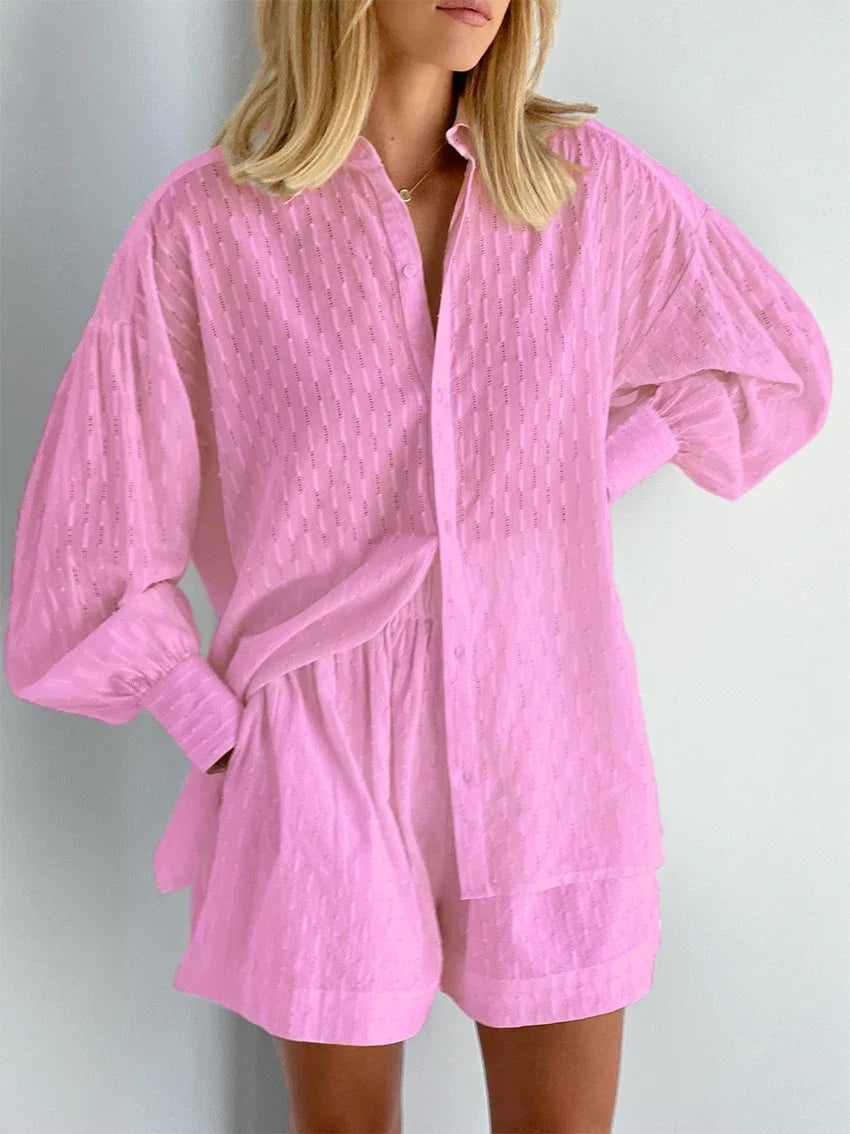 Női Suit Set Jacquard Ing