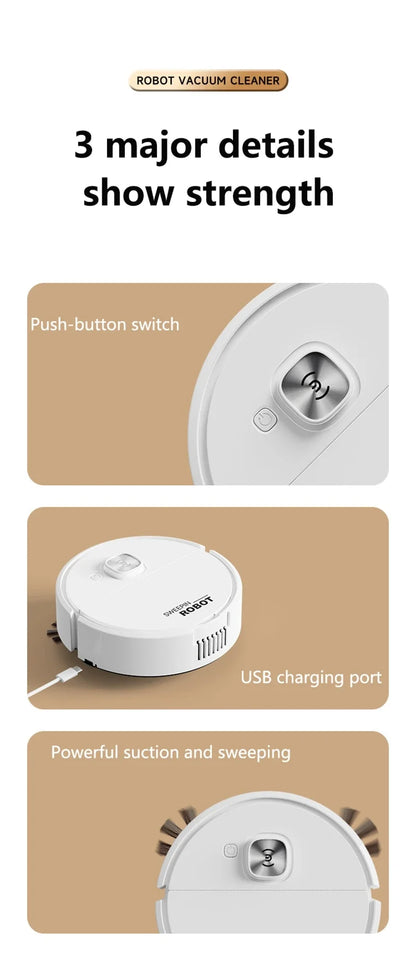 Xiaomi 3-in-1 Smart-Saugroboter – Kehren, Saugen, Wischen, geräuscharm, automatisch