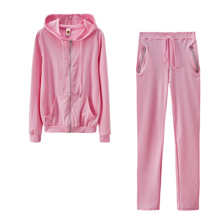 Suit Set Zsebes Kötött Szett