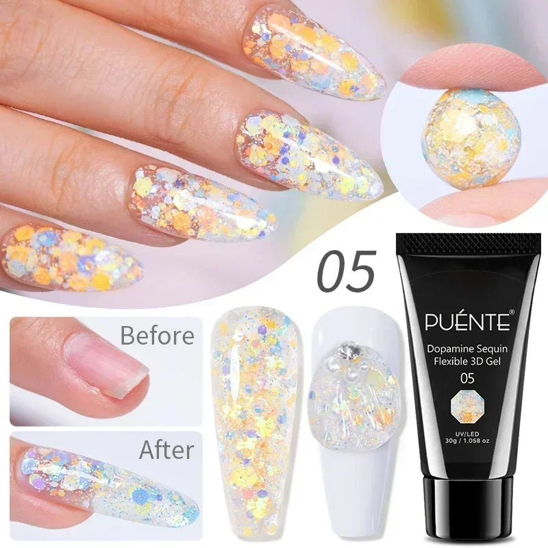 Puente Cat Eye Gel Fényes Kék