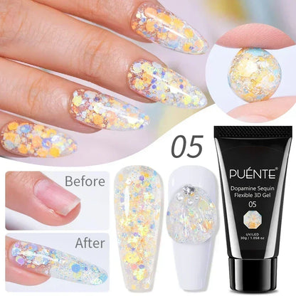 Puente Cat Eye Gel Fényes Kék