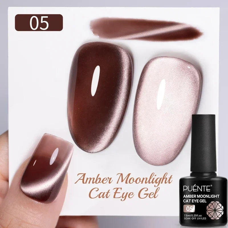 Puente Cat Eye Gel Fényes Kék