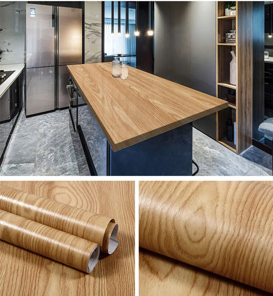 Wood Pattern Self-Adhesive Wall Film