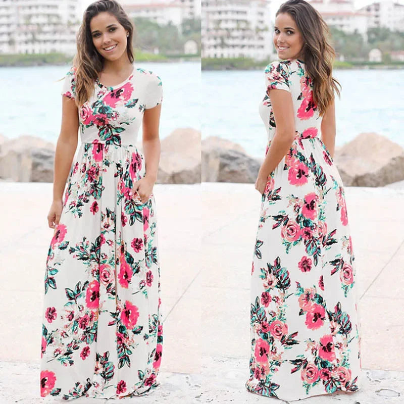 Liva Girl Nyári Boho Maxi Ruha