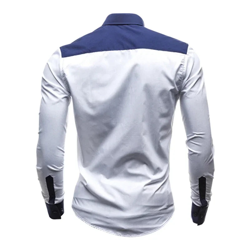 Férfi Ing Slim Fit Csíkos Liva