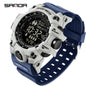 SANDA Herrenuhr, wasserdicht, LED
