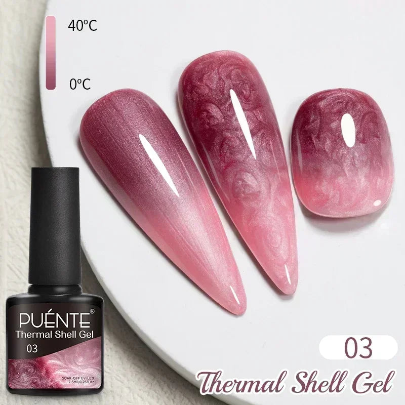 Puente Cat Eye Gel Fényes Kék